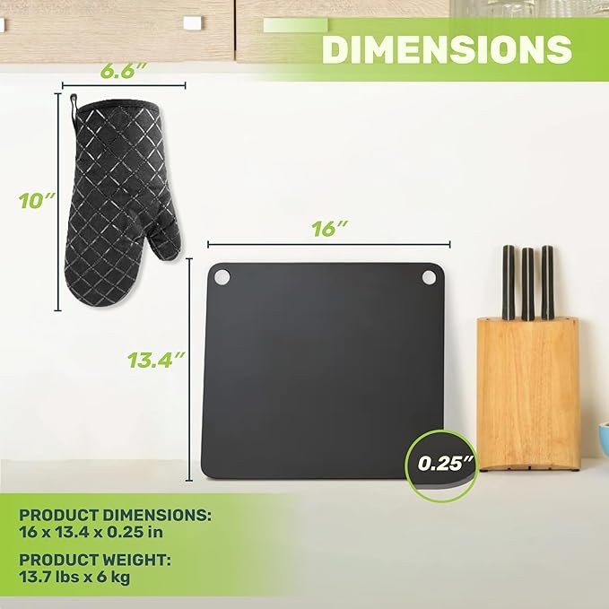 Pizza Steel, Pizza Steel for Oven - Durable Steel as Alternative to Pizza Stone - Baking’s, Steel Platform with Finger Hole for Baking Pizza and Bread