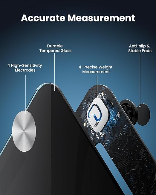 RENPHO Bluetooth Body Fat Scale, Digital Weight Scale Bathroom Smart Body Composition Analyzer Wireless BMI Compact Scale Health Monitor with Smartphone APP, 396 lbs