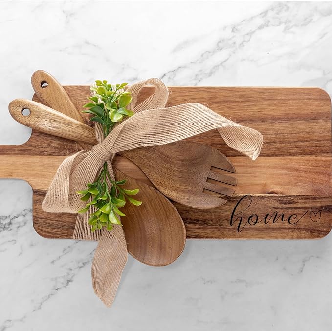 Housewarming Gifts New Home, New Home Gift Idea, First Home Gift, Gift for Home, New House Warming Gift for Homeowner Kitchen Gifts Apartment Closing Gift for Clients, Wooden Cutting Boards Gift Set