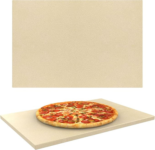 Extra Large Pizza Stone for Oven Baking, BBQ Grilling, 20" x 13.5" Rectangular Baking Stone Oven Bread Pan for Baking Bread, Universal High Temperature Cordierite BBQ Cooking Stone for Pellet Grill