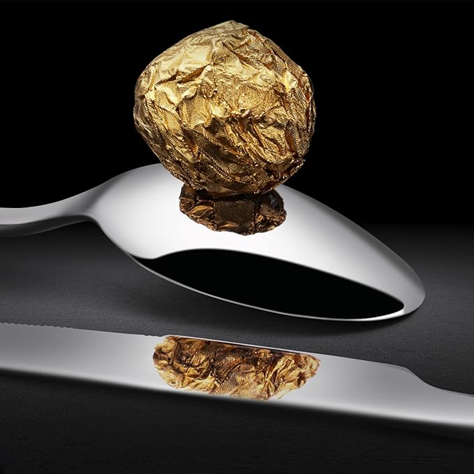 KINGSTONE Dinner Spoons Set of 12, 8 Inch 18/10 Stainless Steel Spoon Cutlery Table Spoons for Home, Kitchen & Restaurant, Dishwasher Safe