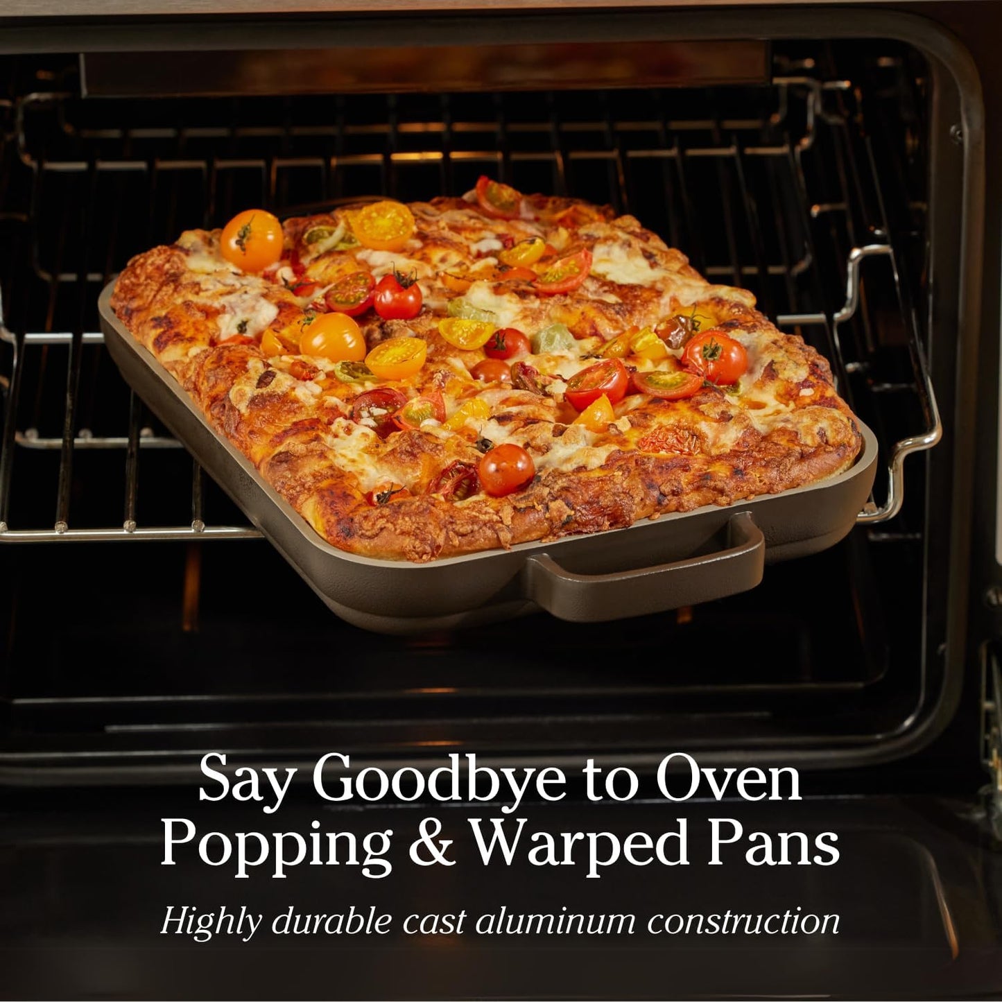 Our Place Mini Griddle Pan - 2 Quart Nonstick Ceramic Sheet Pan & Stovetop Griddle with Handles | Toxin-Free Cast Aluminum | Oven Safe up to 450°F | Spice