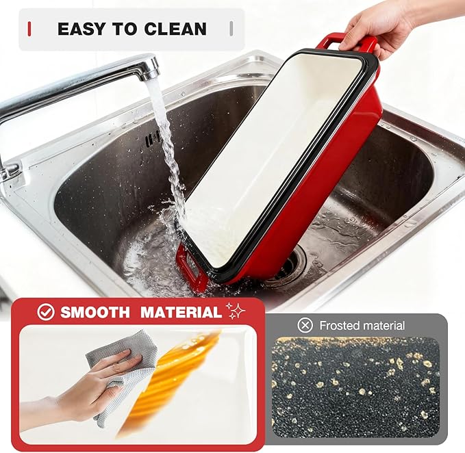 13x5 Enameled Cast Iron Loaf Pan with Lid – Bread Pan for Sourdough, Cake, Meatloaf, Even Heat, Nonstick, Easy to Clean, 2 Piece Set