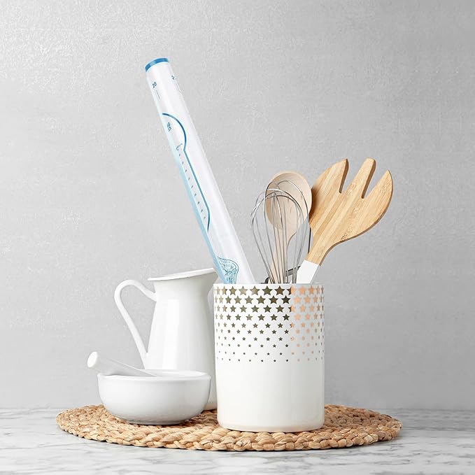 Silicone Pastry Mat with Measurement, Baking Mat for Fondant, Rolling Dough, Pie Crust, Pizza and Cookies, Fondant Mat,16" x 24", Blue