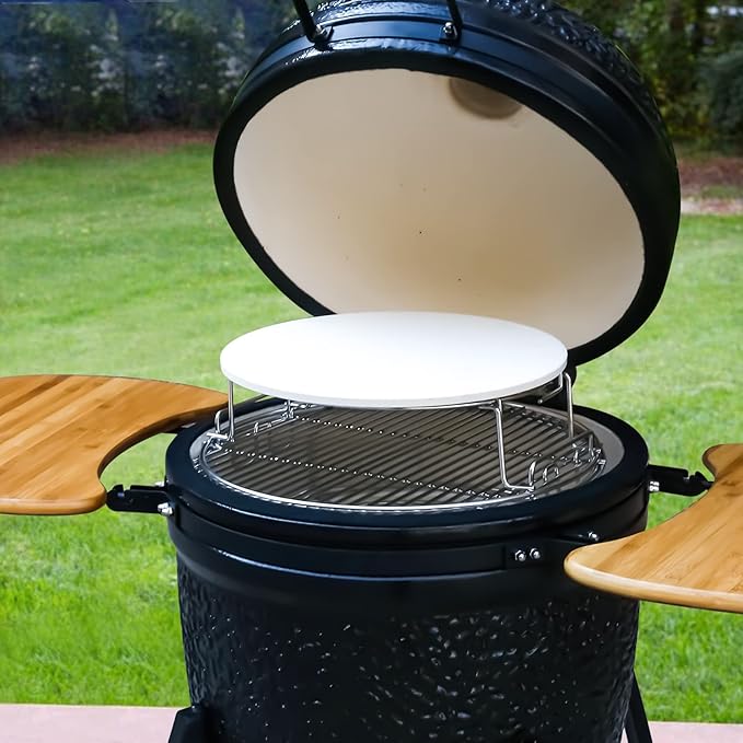 Pizza Stone for Oven, 15" Heavy Duty Round Pizza Stone for Oven Baking & BBQ Grill Thermal Shock Resistant Cordierite Cooking Stone Baking Stone for Pizza, Bread