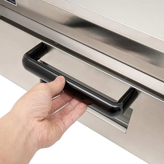 1800W Electric Pizza Oven Indoor Commercial Pizza Oven Countertop Pizza Maker with Timer Multipurpose Indoor Pizza Machine – Adjustable Temp (122-662°F）for Home Restaurants Bakeries