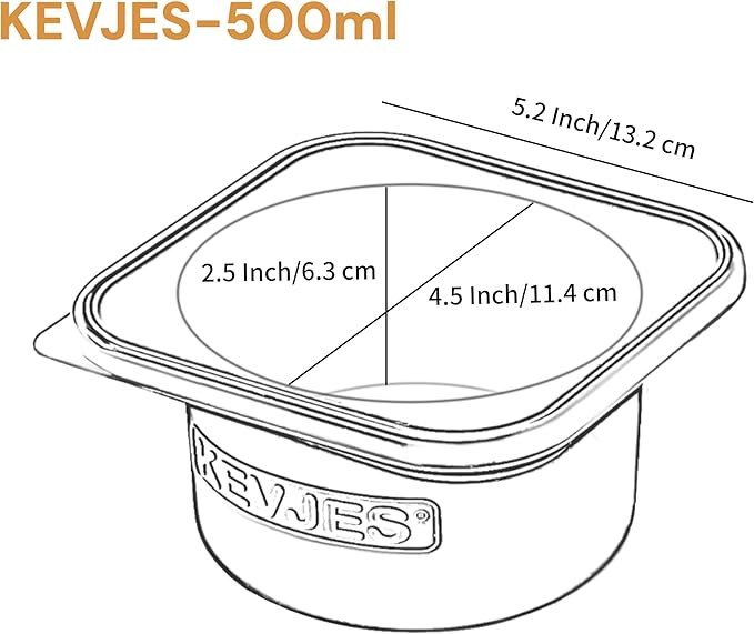 Stackable Silicone Artisan Pizza Dough Proofing Proving Containers with Air-tight Lids-4pack-500ml Volume for 250g Dough Ball (2green+2Space Grey)