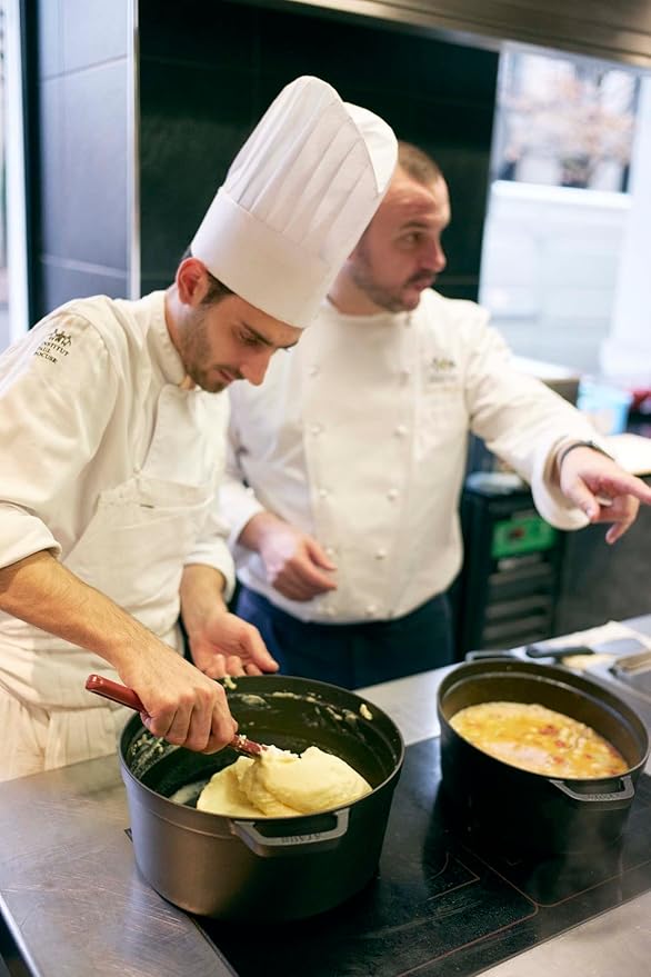 STAUB Cast Iron Round Cocotte, Dutch Oven, 13.25-quart, serves 12+, Made in France, Matte Black