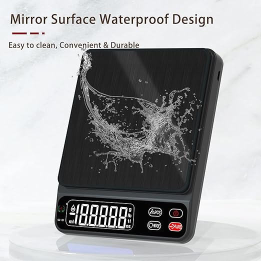 Mini Pocket Jewelry & Food Scale - Digital Weight 1000g/0.01, Precision Gram Scale Grams and Ounces, Auto Off, Tare, LCD Display, 4 Units Tare for Powder, Gem, Coffee, Coin, Tea, Weed