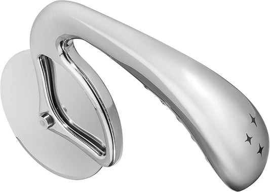 Pizza Cutter Wheel by Midnight Slice - Stainless Steel Food Slicer for Pizzas and more with Ergonomic Handle and Sharp Cutting Surface for Clean Cuts