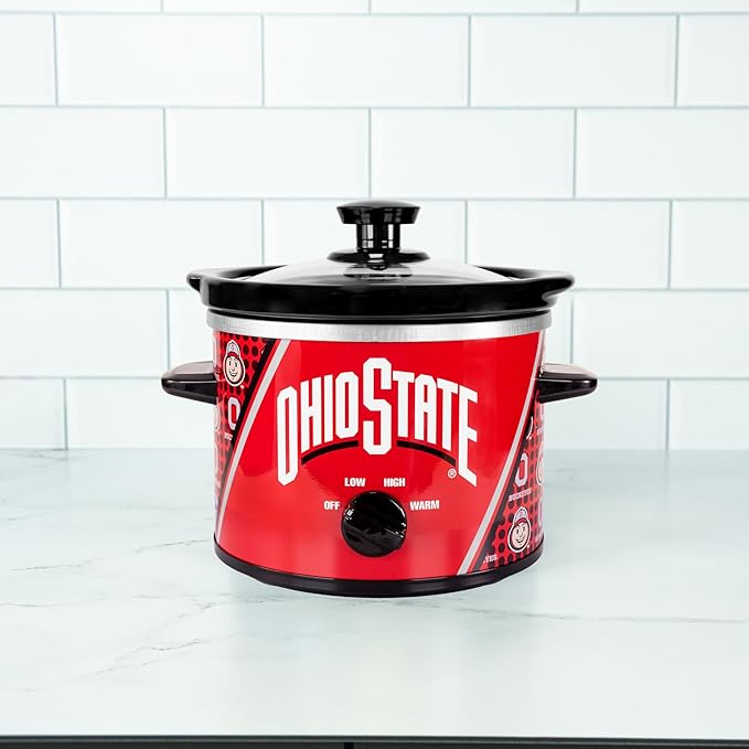 Uncanny Brands Ohio State Buckeyes 2qt Slow Cooker - Cook With Your Favorite Mascot
