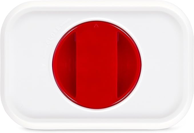 INTERNET'S BEST Spin Lock Airtight Kitchen Canisters - Food Storage Containers with Twist Lock for Sugar, Flour, Pasta, Nuts - Stackable Design - 2 Rectangular & 2 Square Clear Plastic Bins - Set of 4