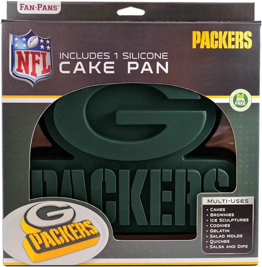 Masterpieces Game Day - FanPans NFL Green Bay Packers Team Logo Silicone Cake Pan - Dishwasher Safe