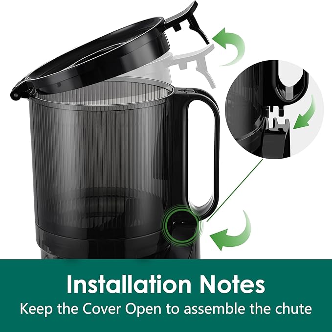 Cold Press Juicer Machines, Slow Masticating Juicer with 5.3" Extra Large Feed Chute Fit Whole Fruits & Vegetables, Self Feeding Effortless for Batch Juicing, BPA Free 250W (Blue, 1.8L)