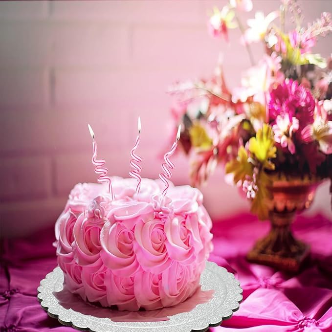 4 Pcs Cake boards, 6, 8, 10 and 12 Inch Cake Base Cardboards, Cake Circle Base for Cake Decorating, Silver