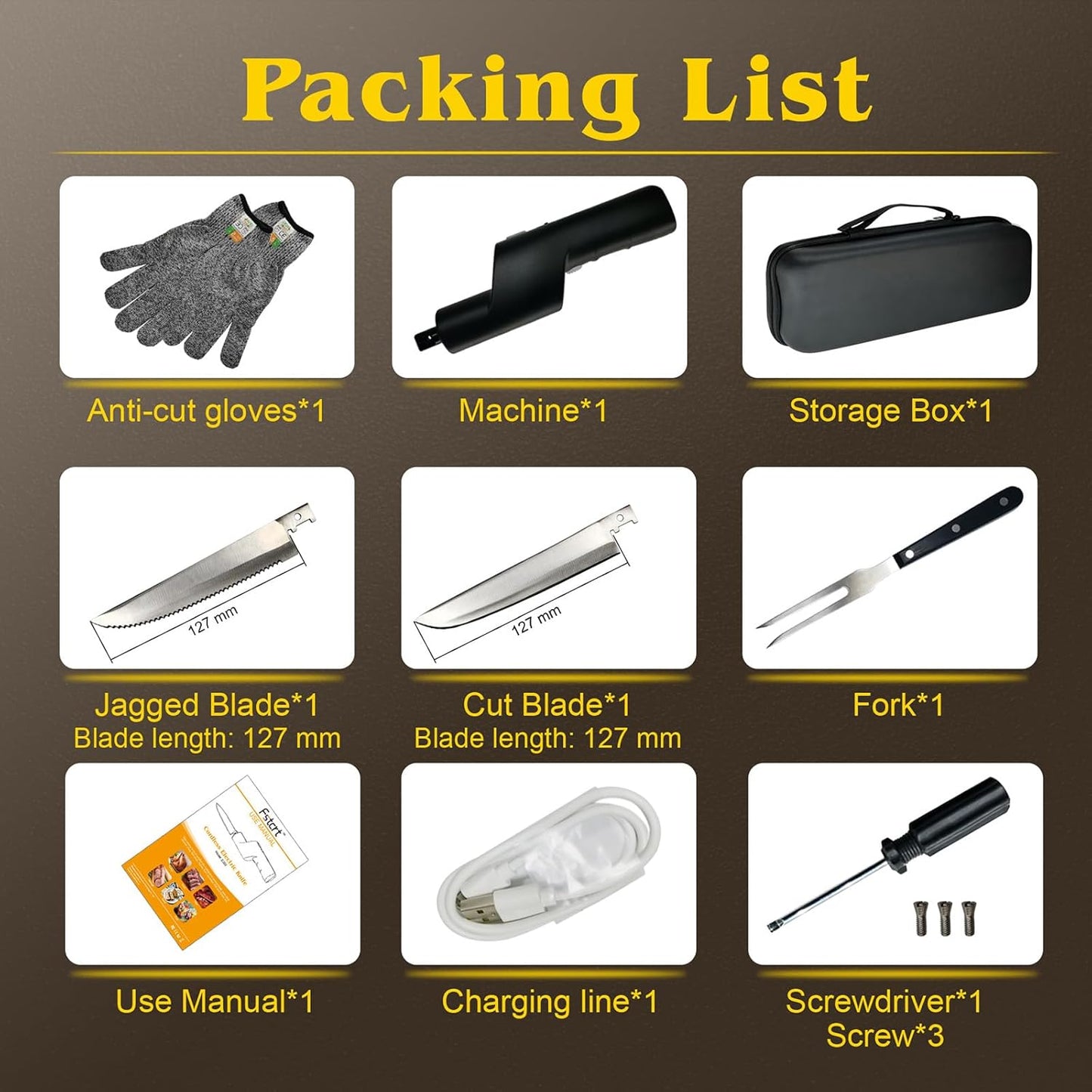 YOTAN Cordless Electric Knife, Electric Turkey Carver, Portable Rechargeable Lithium Electric Knife with Safety Lock, for Carving Meat, Turkey, Steak, Fish, Poultry, Bread, Vegetables, Handmade