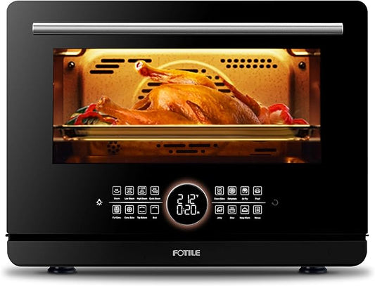 FOTILE HYZK32-E3-B ChefCubii 1.1 cu. ft. 4-in-1 Combi-Steam Oven with Steam-Bake, Air Fry, Convection, Dehydrator Functions, and 50 Preset Menus, Black