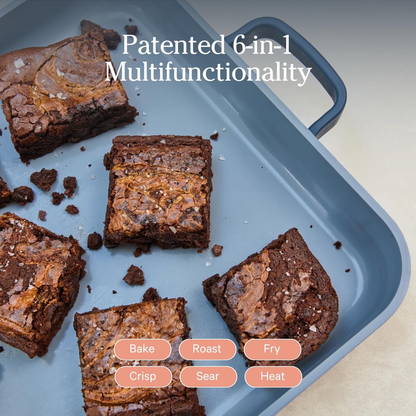 Our Place Griddle Pan - Versatile Nonstick Ceramic Sheet Pan & Stovetop Griddle | Toxin-Free, Dual-Use, with Ergonomic Handles | 5 Qt Capacity, Oven Safe up to 450°F | Char