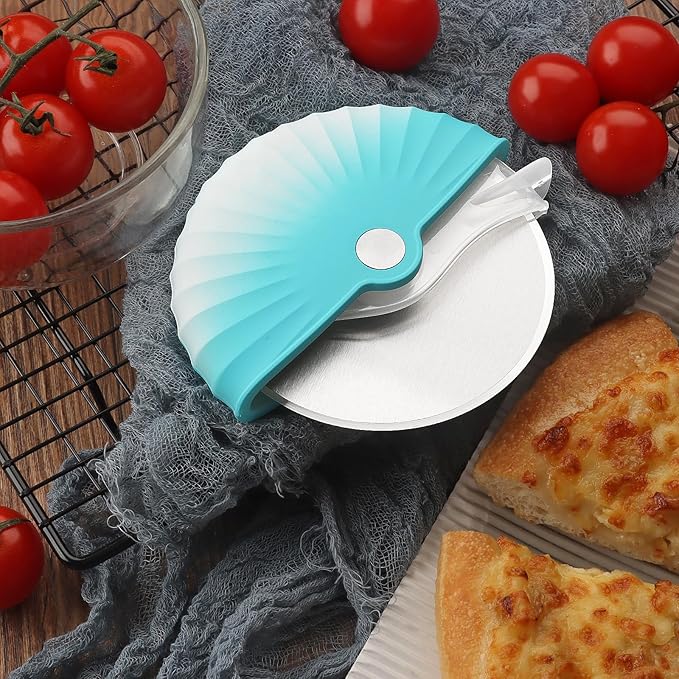 Pizza Cutter Wheel with Protective Blade Cover, Detachable and Dishwasher Safe