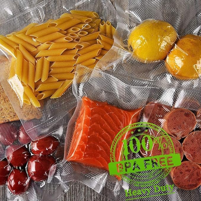 Vacuum Sealer Bags for Food，Food Saver Bags Rolls,11"x50'Rolls 2 Pack,Commercial Grade, Heavy Duty, BPA Free,Great for Vac Storage