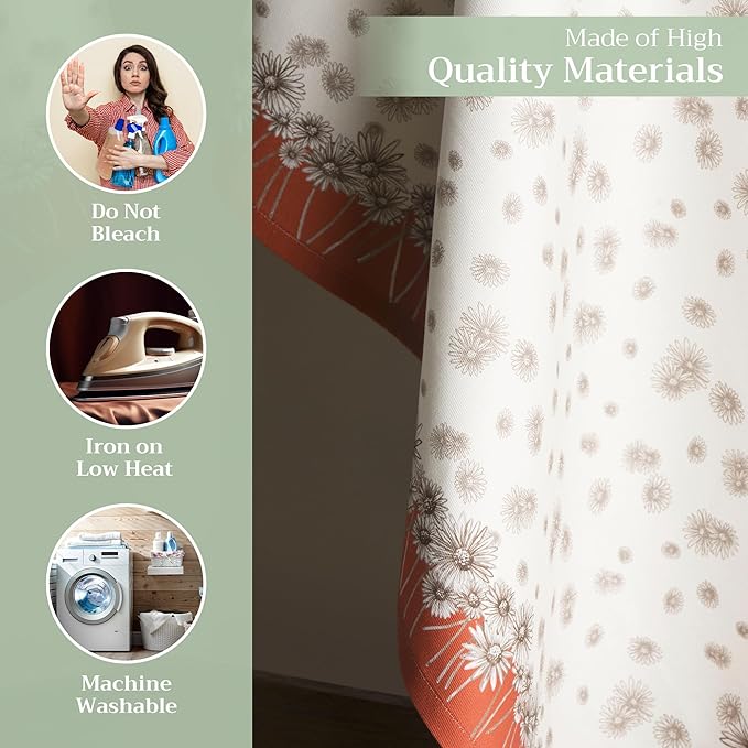 Maison d' Hermine Kitchen Towels Set of 3 100% Cotton 20" x 27.5" Reusable Cloth Tea Dish Towels Absorbent with Hanging Loop for Kitchen Dining Thanksgiving Christmas Decorations (Bagatelle)