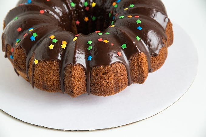 Fox Run Round Cake Base, Cardboard, 12-Inch, Pack of 8,White