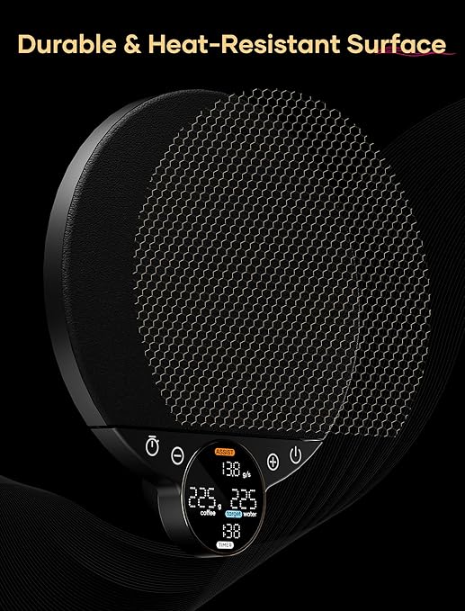 Cocinare Balance Digital Coffee Scale, Precision Control with Three Modes - Brewing Assist, Weighing, Competition, Digital Kitchen Scale for Coffee and Small Goods, Up to 3000g (Obsidian Black)