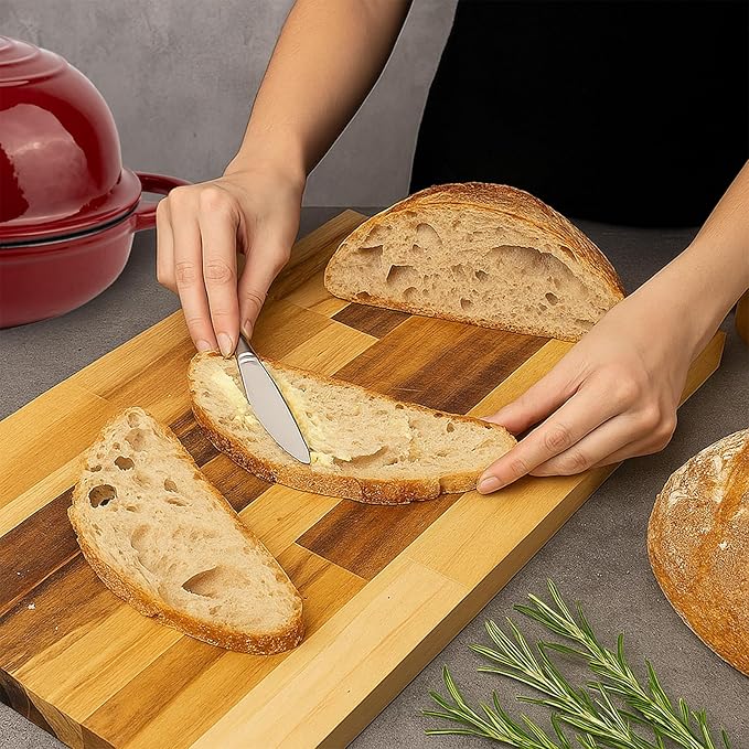 Dutch Oven for Bread Baking, 5.4 Quart Dutch Enameled Cast Iron Bread Oven, Dutch Oven for Sourdough Bread Baking, Oven Safe up to 500° F, 25 cm Red