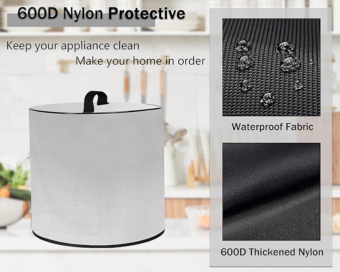 Dust Cover with 8 Quart Instant Pot, Heavy Duty Waterproof Dust Pressure Cooker Cover Case for Instant Pot Duo 8QT 7-in-1 Electric Pressure Cooker/InstantPot Pro/Duo Plus 8 QT 10-in-1 SlowCooker