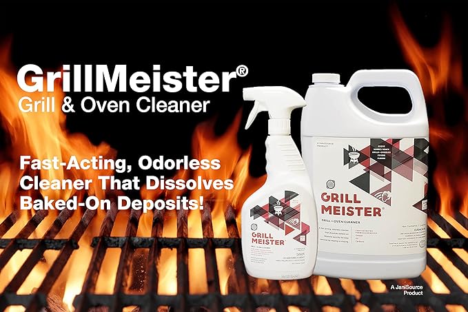 GrillMeister Degreaser & Cleaner for Oven, Grills, Fryers, & Barbeque, 1 Quart (3-Pack)
