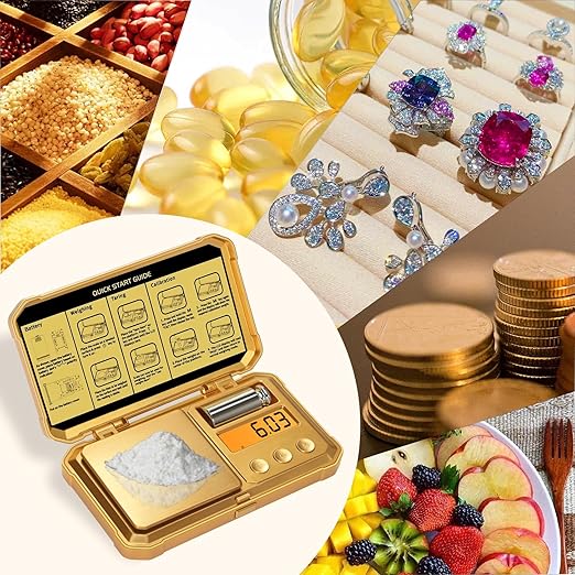 Digital Pocket Gram Scale 300g x 0.01g Accuracy， Small Mini High Precision Gold Scale Digital Weight Grams and Oz for Jewelry,Diamond，Arrows, Powders and Medicine,with 50g Cal Weights