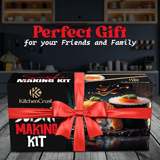 Sushi Making Kit, 22-in-1 Sushi Bazooka Sushi Roller bamboo sushi rolling mat Includes Avocado Slicer, Sushi Knife, Sushi Mold, Chopsticks, DIY Kit Tool Sushi making set for Beginners