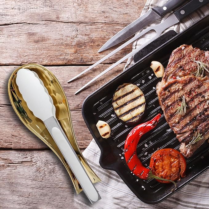 Spoon Rest for Kitchen Counter and Stove Top, Hasense Porcelain Spoon Holder for Ladle Spatula and Tong, Large Cooking Utensil Rest for Home Kitchen and Coffee Bar Decoration, Gold