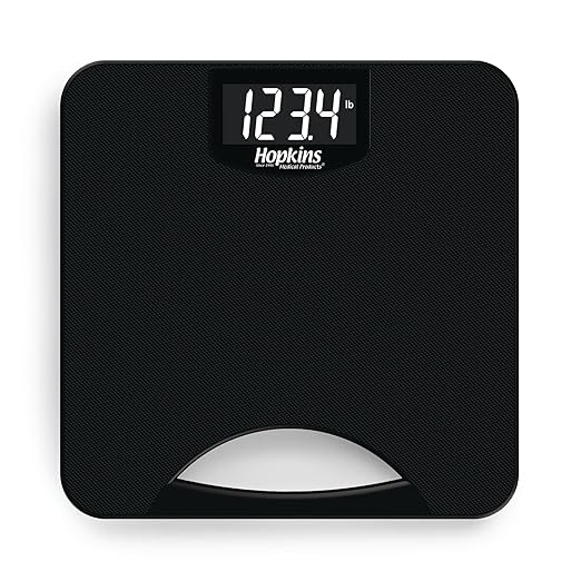 Hopkins Medical Products EZ Carry 550LB Digital Scales for Body Weight with Built-in Handle for Travelling Nurses