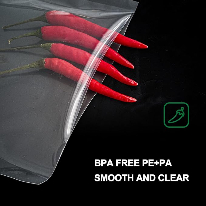 MAGIC SEAL Chamber Vacuum Sealer Bags - 10 x 12 Inch Smooth Vacuum Seal Bags for Food Storage, BPA Free, Pack of 100 Pre-Cut, Non-Textured, NOT Compatible with FoodSaver-Type Vacuum Sealers