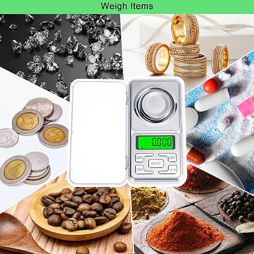 Digital Milligram Scale 50/0.001 Gram Accuracy,Small Jewellery Coin Powder Pocket Scale Digital Gram and Oz,Digital Gram Scale with LCD for Medicine, Gold, Gem, Reloading