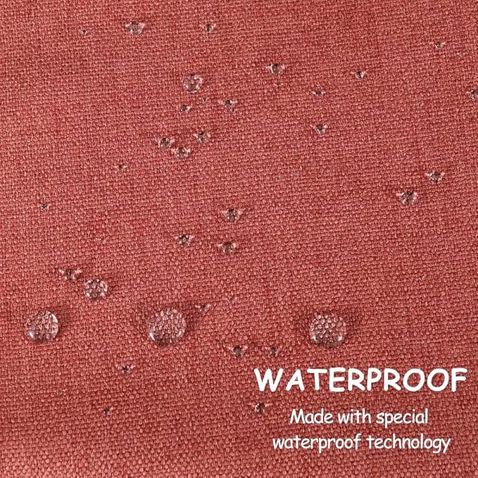 Table Cloth Rectangle Table Cover 57x118 Inches Faux Linen Wrinkle Free and Waterproof Brick Red Rectangle Tablecloth for Kitchen Dining Party Buffet Wedding