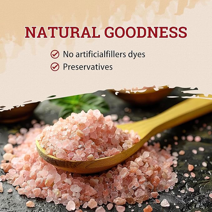 52USA Himalayan Pink Salt, Coarse Grain, 39 oz (2.4 LB), Pink Himalayan Sea Salt, Sea Salt for Grinder Refill, Kosher Salt