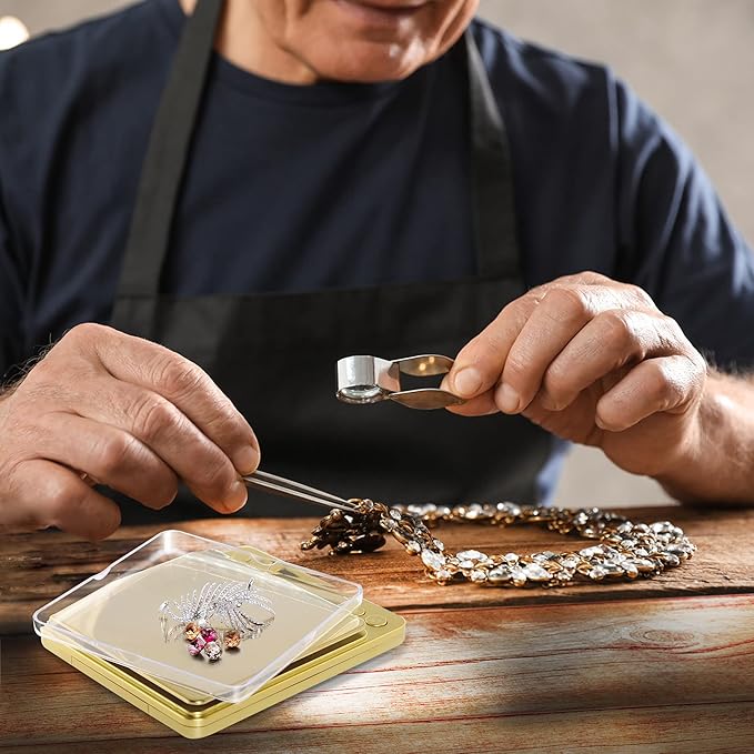 Fuzion Digital Scale .01 Gram Accuracy, 500g Mini Food Scales for Small Jewelry, Gold, Herb, Spice - Weight Gram and Oz