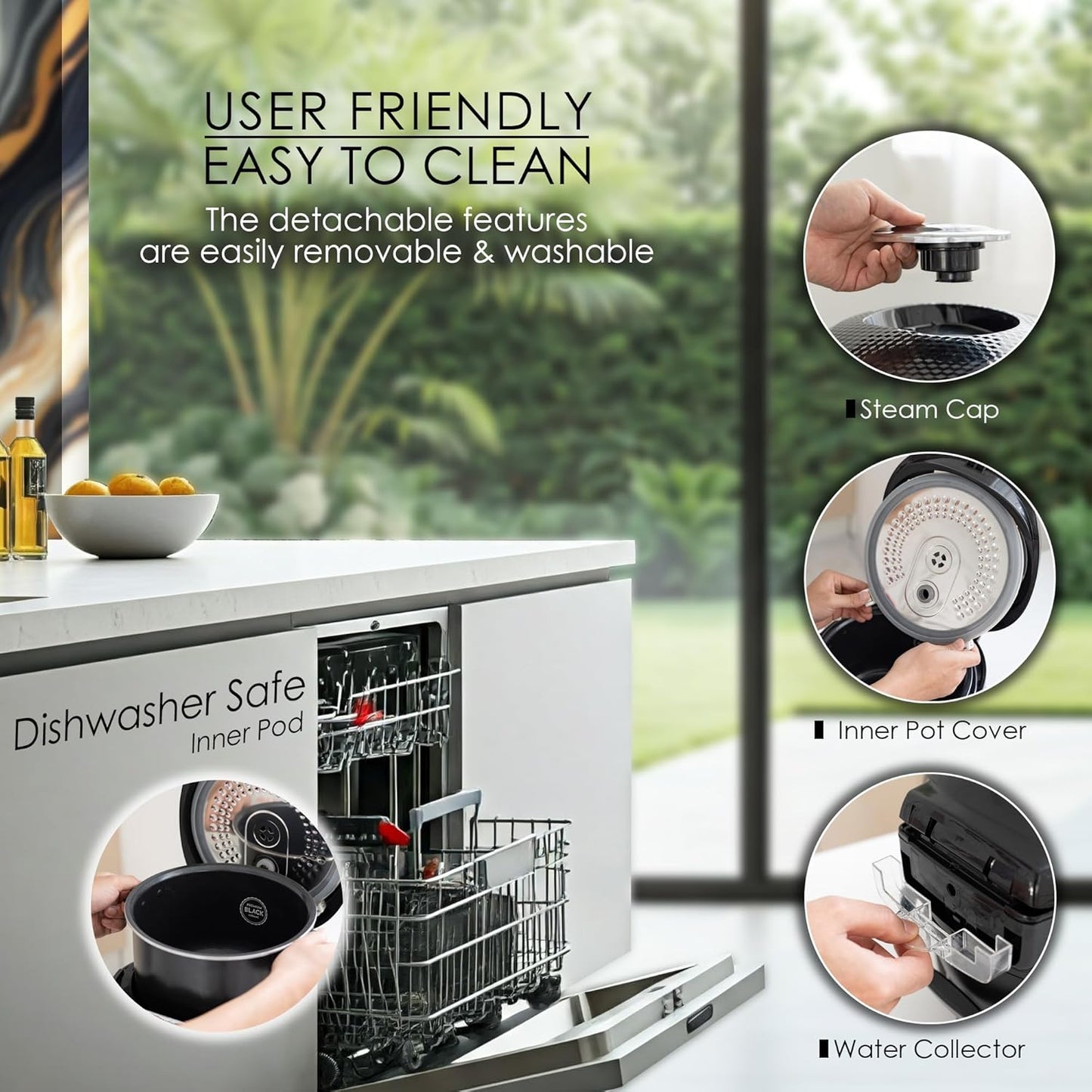 MAGiC COM Rice Cooker, 10 Cup(Uncooked) 20 Cup(Cooked) One Touch Healthy Cooking with 15 Menu Modes, Nonstick Inner Pot, Steamer Basket, Auto Clean, 24 Hour Delay Timer and Auto Keep Warm (Black)