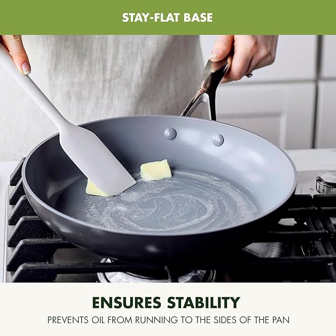 GreenPan 22 Piece Valencia Pro Ceramic Nonstick Cookware Set, PFAS-Free, Induction Ready, Hard Anodized Pots & Pans with Lids, Compatible on All Cooktops, Dishwasher & Oven Safe, Gray