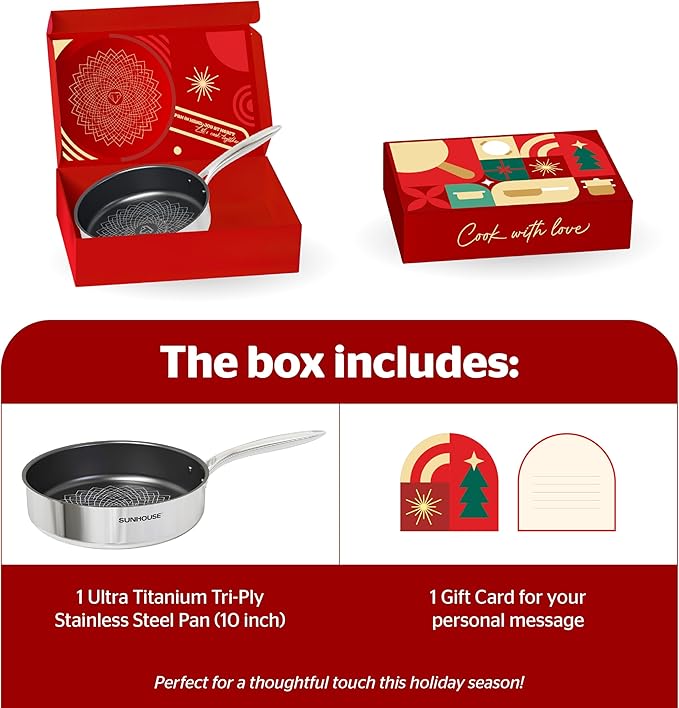 SUNHOUSE Cookware for Cooking (FRY PAN (LIMITED BOX), 10 inch)