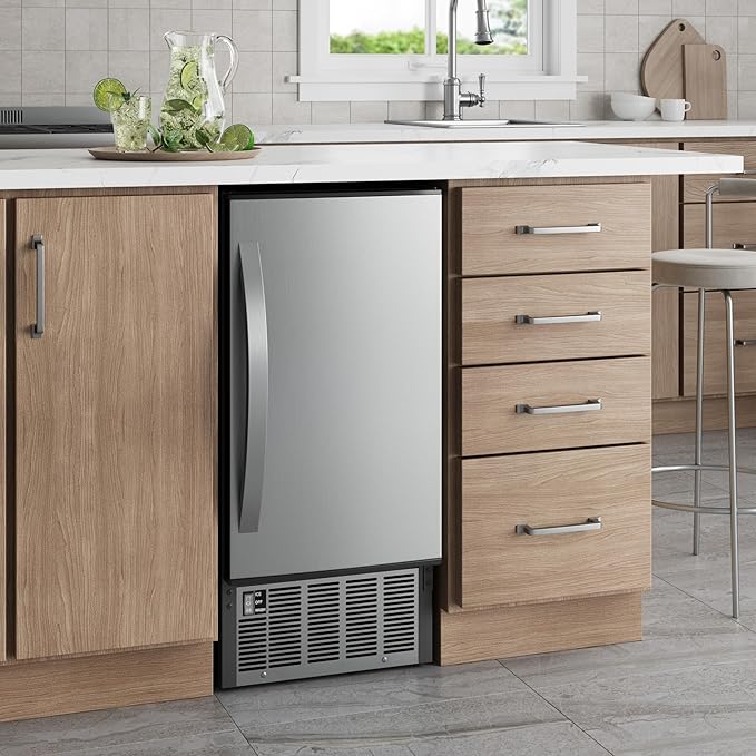 EdgeStar IB450SS 50 Lb. 15 Inch Wide Undercounter Clear Ice Maker - Stainless Steel