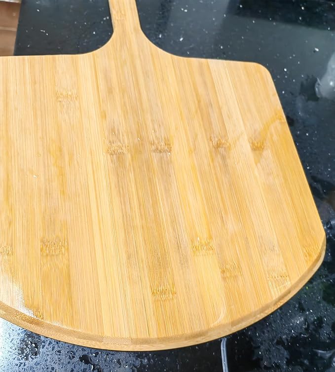 Pizza Board Pizza Peel Bamboo Pizza Cutting Board Wood Pizza Serving Board For Kitchen Charcuterie Board 16”