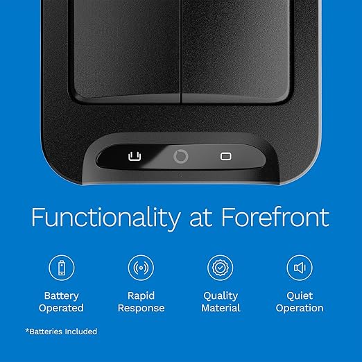 hOmeLabs 2.4 Gallon Touchless Sensor Trash Can, Automatic Retractable Butterfly Lid, Batteries Included, Space-Efficient, Easy Clean, Battery-Powered