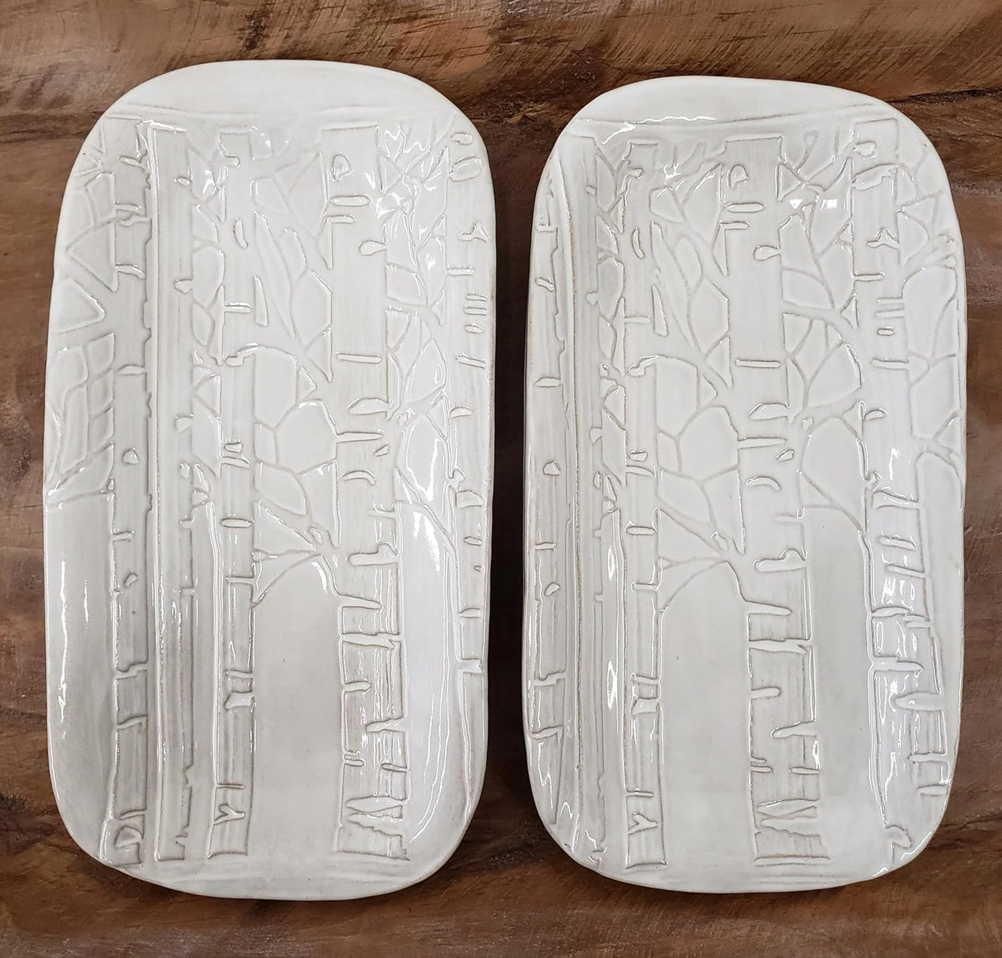 BIRCH embossing rolling pin engraved wooden embossed dough roller for embossed cookies or clay by Algis Crafts