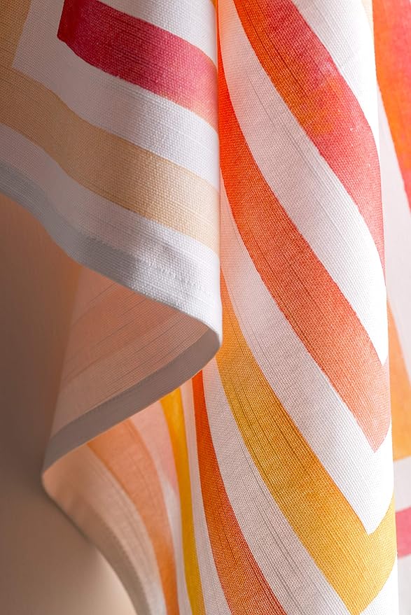 Maison d' Hermine Kitchen Towels Set of 3 100% Cotton 27.50" x 20" Reusable Cloth Tea Dish Towels Absorbent with Hanging Loop for Kitchen, Home, Dining, Cocktail Parties Spring/Summer (Summer Maze)