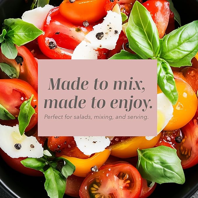 COOK WITH COLOR Mixing Bowls with Lids - 12 Piece Plastic Nesting Bowls Set includes 6 Prep Bowls and 6 Lids, Diamond Design - Microwave Safe, Pink