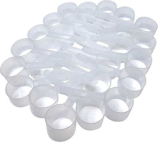 4 Teaspoon (20 mL) Long Handle Scoop for Measuring Coffee, Pet Food, Grains, Protein, Spices and Other Dry Goods (Pack of 25)