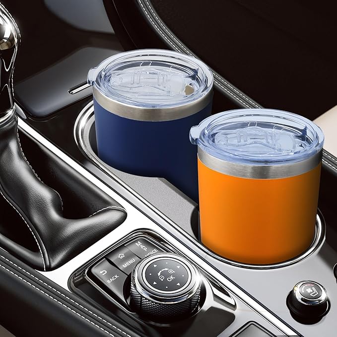 20oz Tumbler Bulk Stainless Steel Tumblers with Lid Vacuum Insulated Double Wall Travel Coffee Mug Powder Coated Tumbler Cup for Hot and Cold Drinks(Navy Blue, 1 pack)